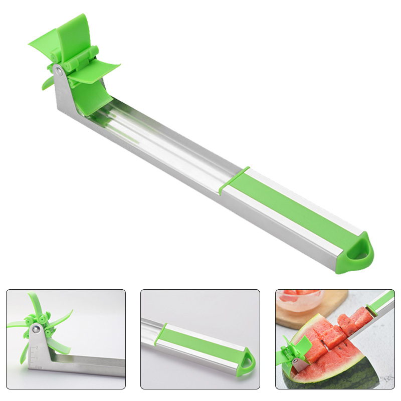 Watermelon Windmill Slicer Melon Cutting Tool Melon Cube Cutter Knife Fruit Tools  kitchen supplies
