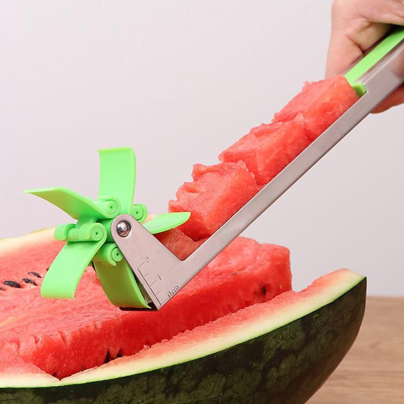 Watermelon Windmill Slicer Melon Cutting Tool Melon Cube Cutter Knife Fruit Tools  kitchen supplies