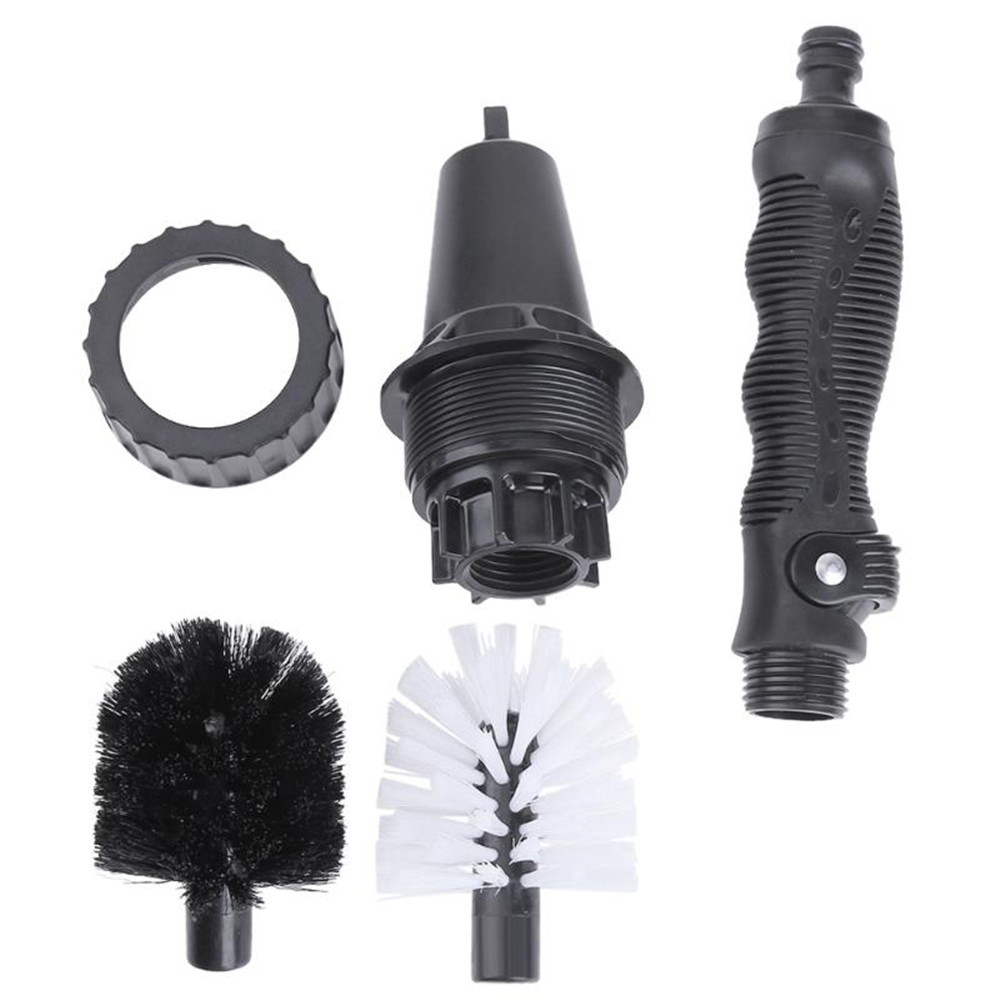 Water-driven Rotating Cleaning Brush For Car Motorcycle Bicycle Wheel Tire Rim Brush