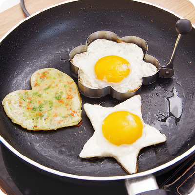 Creative stainless steel Omelette Heart-shaped Fried egg model Love convenient Mold  Kitchen Restaurant Supplies