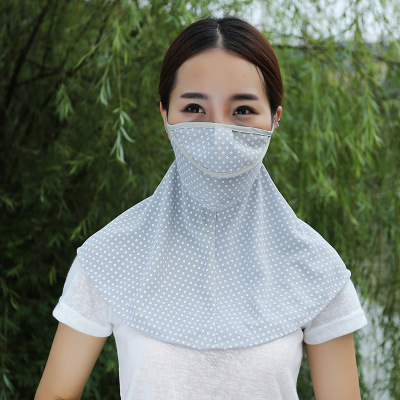 Sun protection Neck guard Mask Opening Dot fashion Anti-UV Mask outdoor Mask