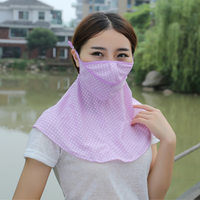 Sun protection Neck guard Mask Opening Dot fashion Anti-UV Mask outdoor Mask