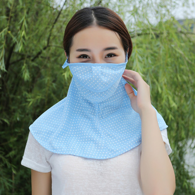 Sun protection Neck guard Mask Opening Dot fashion Anti-UV Mask outdoor Mask