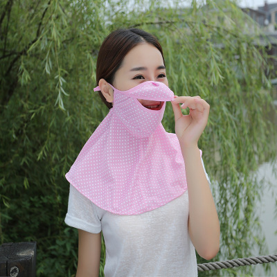 Sun protection Neck guard Mask Opening Dot fashion Anti-UV Mask outdoor Mask