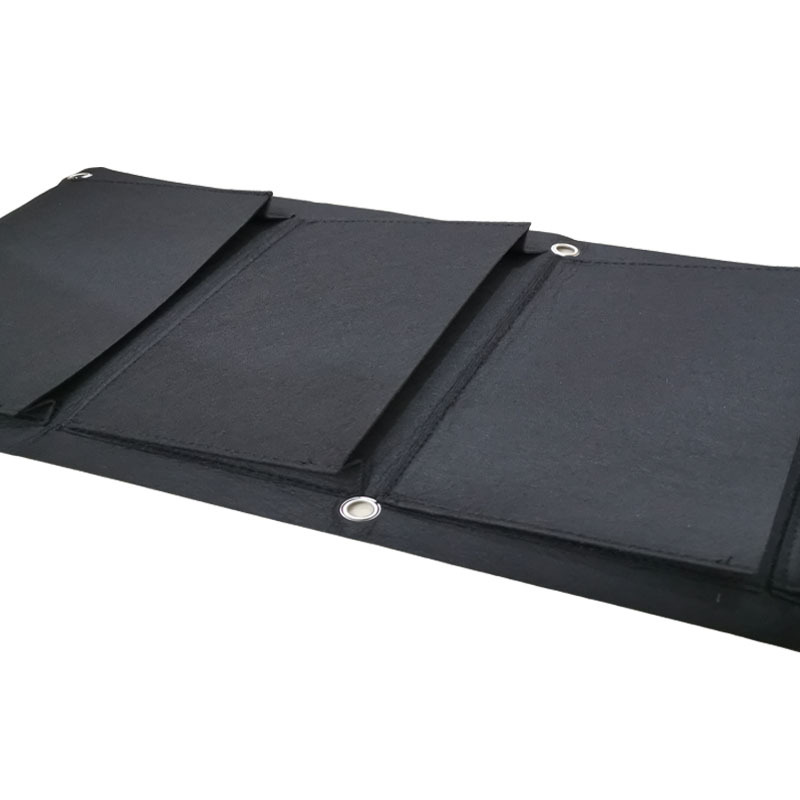 Vertical Garden Planter Wall-mounted Planting Flower Grow Bag 4 Pocket Vegetable Living Garden Bag