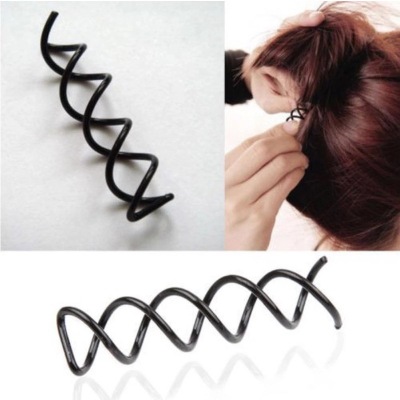 Spiral Spin Screw Bobby Pin Hair Clip Twist Barrette Black New Hairpins