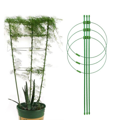 Plastic Flower Plant Support Frame Hanging Vines Shelf Clips Rings Clematis Climbing Rack Stick Cage