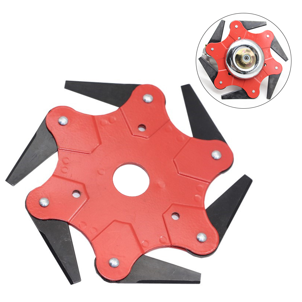 Trimmer Head Accessories Six Blade Outdoor Tools Durable Replacement For Lawn Mower Garden Alloy
