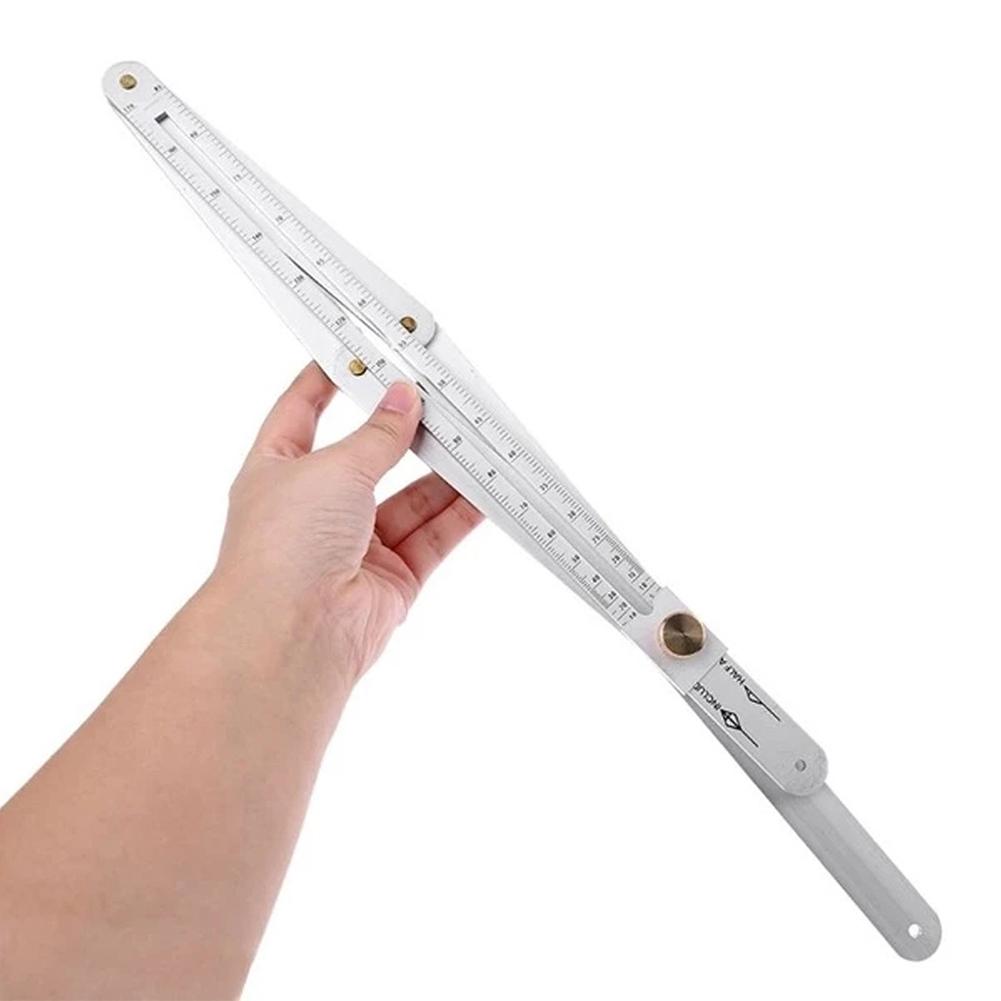 DIY Multi-angle Corner Angle Finder Stainless Steel Protractor Tile Wood Ruler