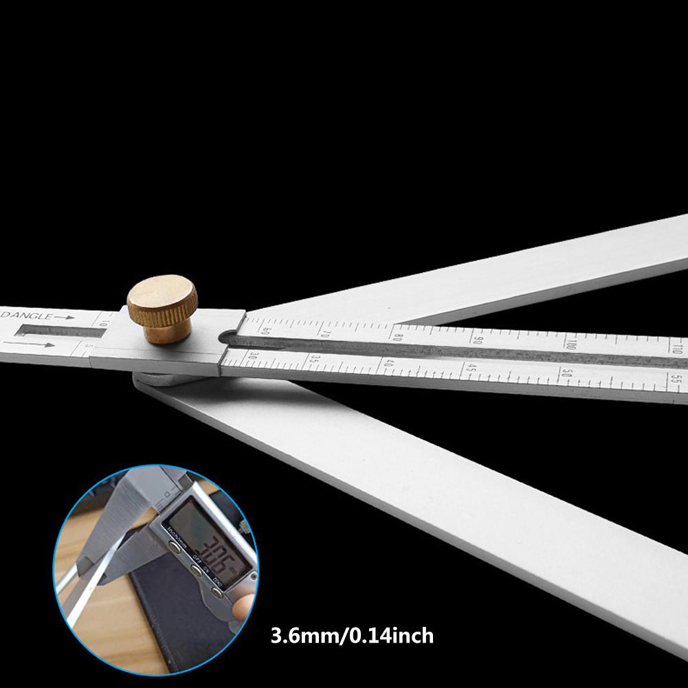 DIY Multi-angle Corner Angle Finder Stainless Steel Protractor Tile Wood Ruler
