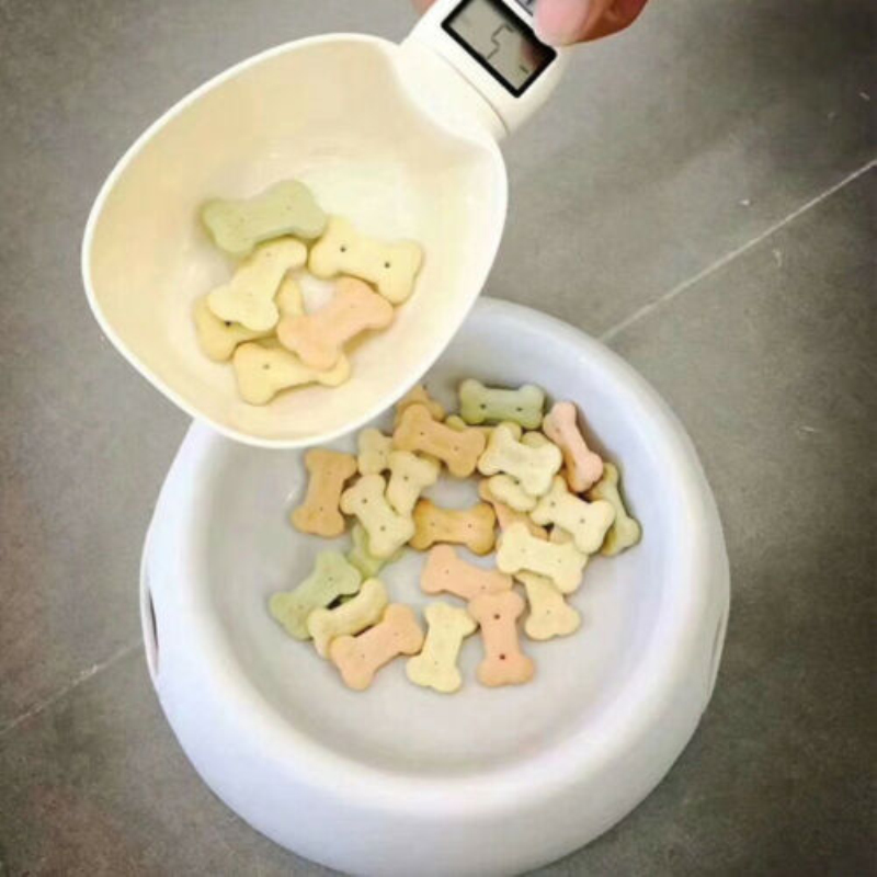 Food Measuring Scoop Cup Dog Cat Feeding Bowl creative Kitchen Spoon Scale 250ml pet