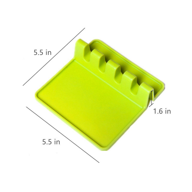 Silicone Spoon Rest Soup Spoon Holder Support Spoon Stove Organizer Tool Cookware Shelf