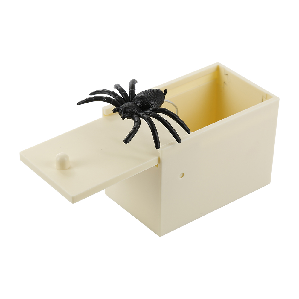 Wooden Spider Scorpion Scare Box Surprise Joke Horror Funny Prank Novelty Toys