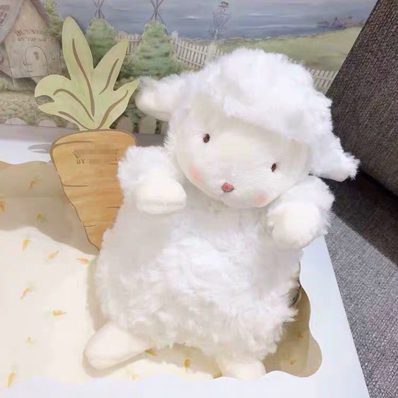 Sitting Lamb Bunnies high quality Gift Plush Toy with Box stuffed Doll super cute gift