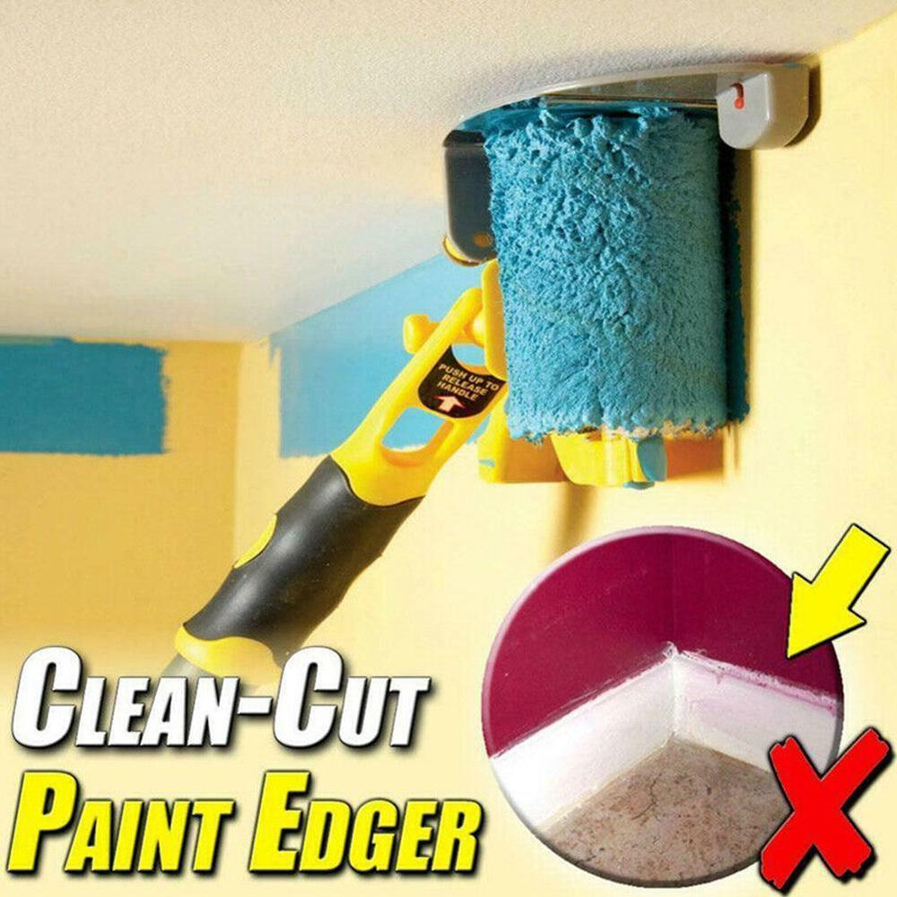 Clean-Cut Paint Edger Roller Brush Safe Tool Portable for Home Wall Ceilings