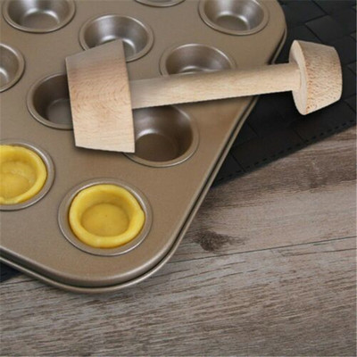 Tart Pusher Double Side Tart Tamper Pastry Pusher Wooden Eggtart Mold Baking Cake Tool