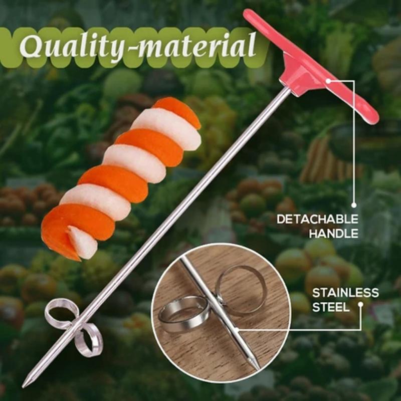 Rotating Machine Manual Magic Roller Spiral Slicer Radish Potato Spiral Cutter Kitchen Tool