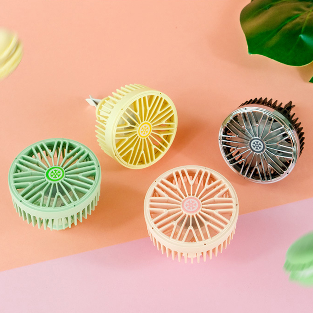 Car fan portable mini cool colorful LED light USB power supply car powerful cooling air fan