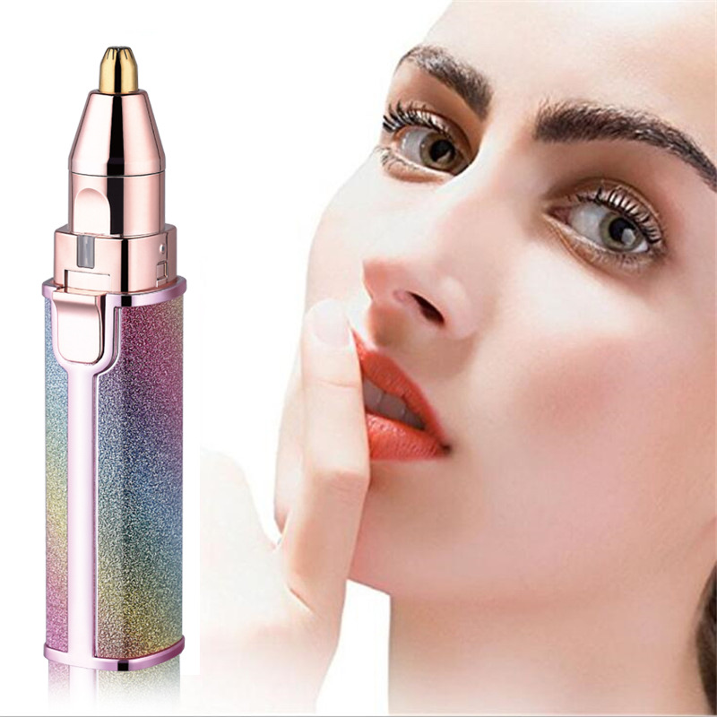 USB rechargeable Lipstick Lady Shaver Eyebrow trimming knife electric 2 in 1