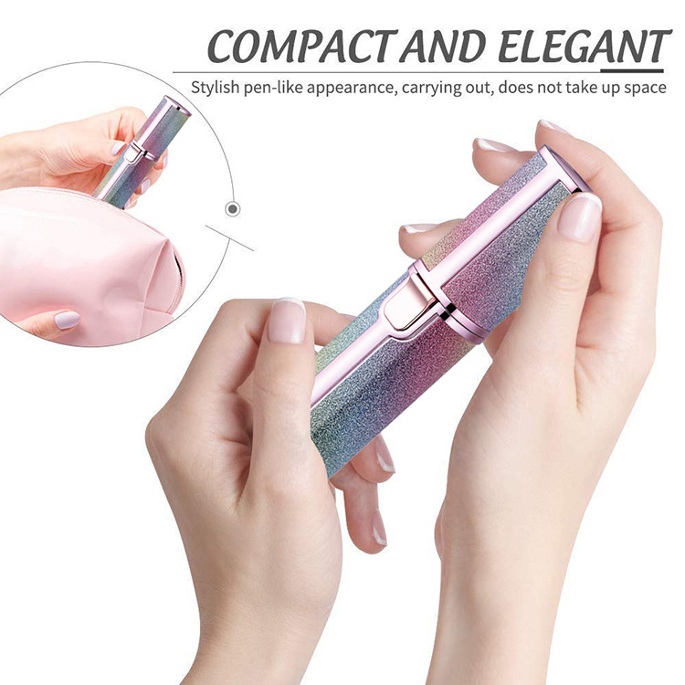 USB rechargeable Lipstick Lady Shaver Eyebrow trimming knife electric 2 in 1