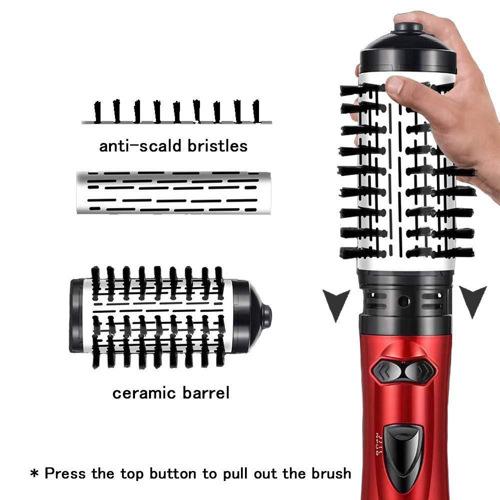 Hot air comb Two in one thermostat Automatic straight curling comb Big curls perm stick