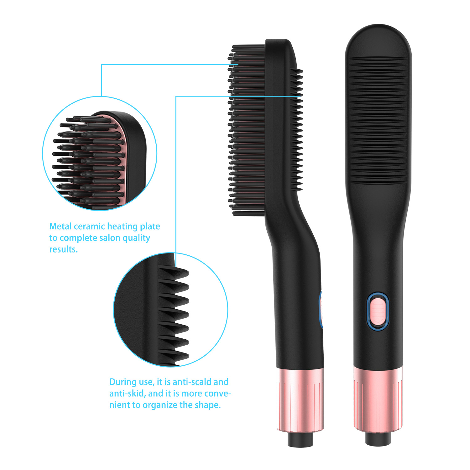 Beard comb Bristle brush Beard cream Men's hair straightening comb