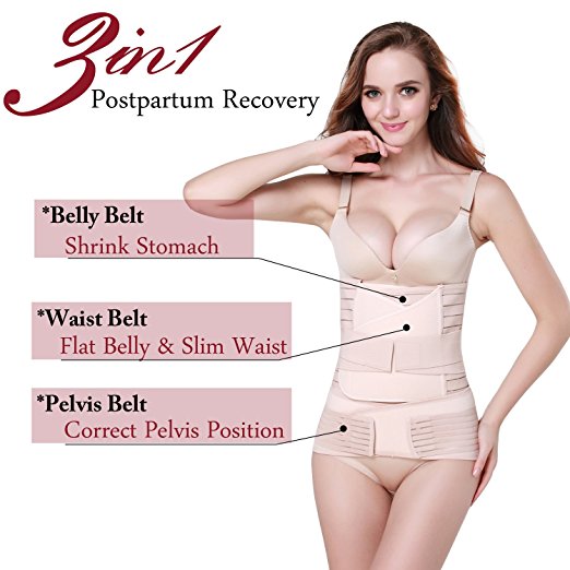 3 in 1 Postpartum Support - Recovery Belly/waist/pelvis Belt Shapewear
