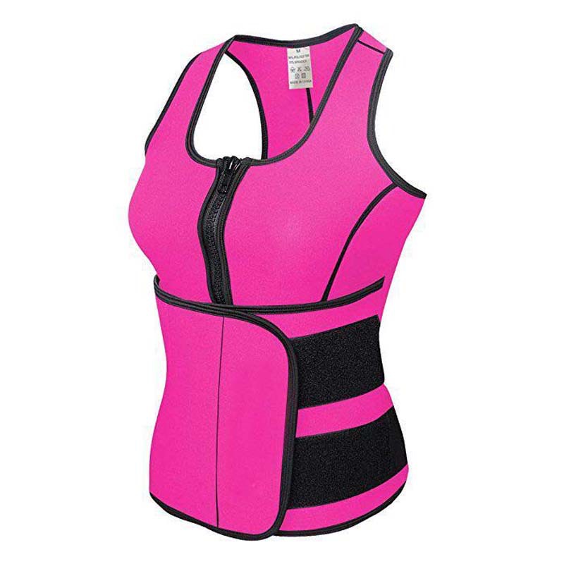 Body Shaper Sweat Slimming Tops Zipper Adjustable Waist Vest Waist Trainer Shapewear Modeling belt