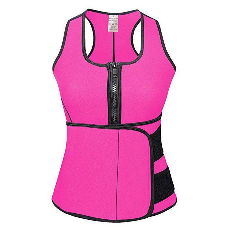 Body Shaper Sweat Slimming Tops Zipper Adjustable Waist Vest Waist Trainer Shapewear Modeling belt