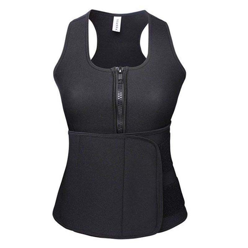 Body Shaper Sweat Slimming Tops Zipper Adjustable Waist Vest Waist Trainer Shapewear Modeling belt