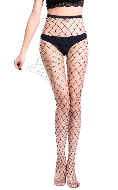 4 PairWomen High Waist Tights Fishnet Stockings Thigh High Stockings Pantyhose