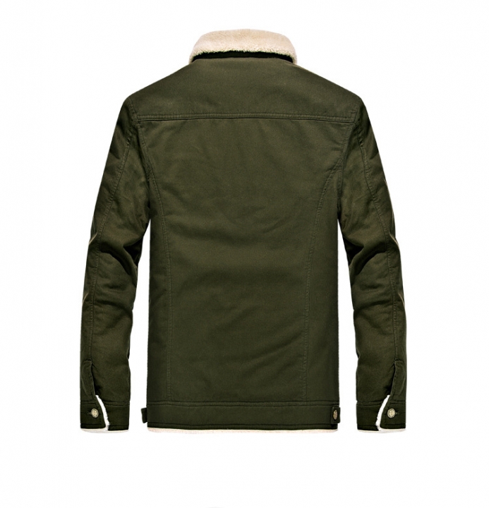 Men Winter Jackets Solid  thick Warm park men Jacket Mens Coat