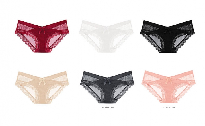 5 pack Soft Lace Bikini Panties Sexy Lace Cheeky Hipster Panties Underwear