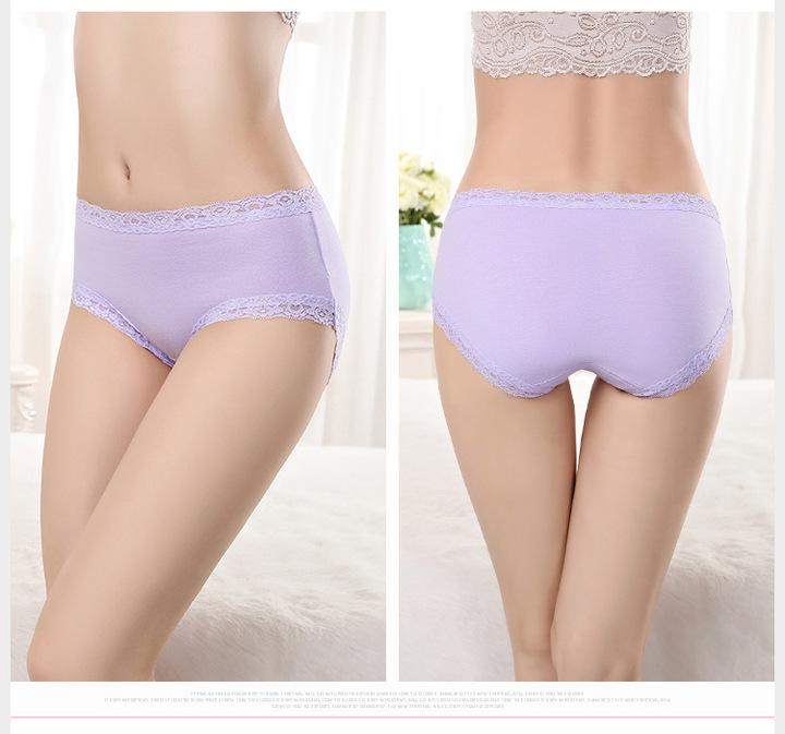 3 Pack Women's Briefs Underwear Cotton Panties High Waist Ladies Soft Stretch Underpants