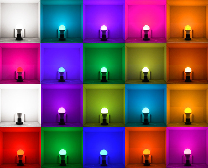 10W  B22 RGB LED Light Bulb Color Changing and White Dimmable with Remote Control Lighting