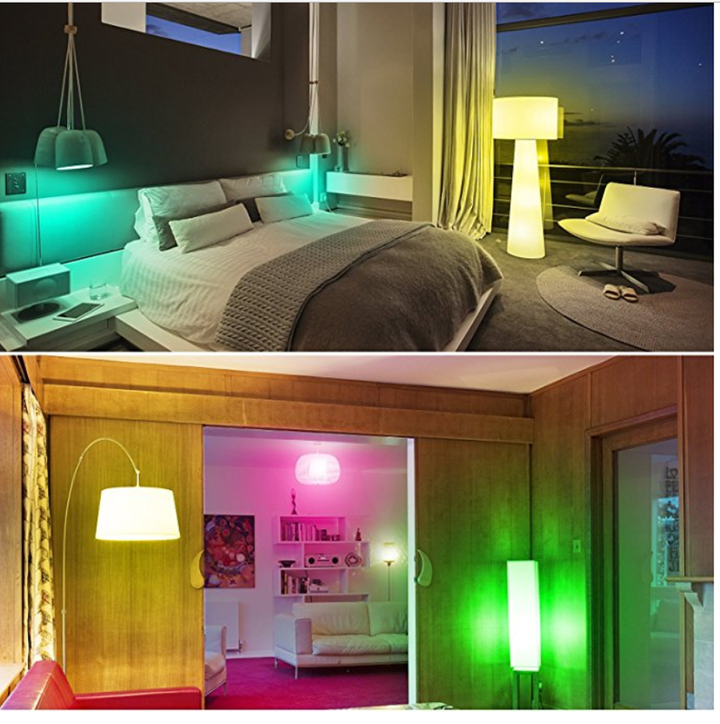 10W  B22 RGB LED Light Bulb Color Changing and White Dimmable with Remote Control Lighting