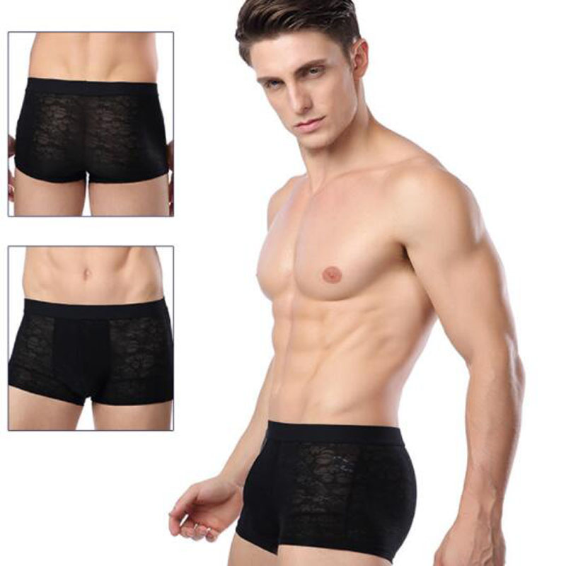 3 pack Men&apos;s Boxer Shorts Underwear Breathable Briefs Trunks Hipster