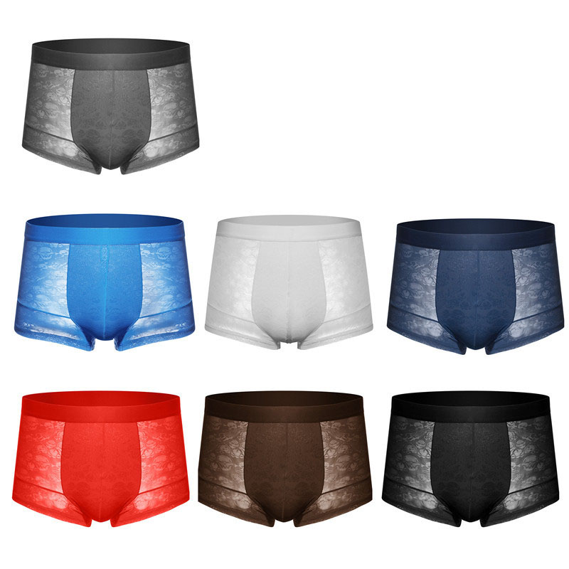 3 pack Men&apos;s Boxer Shorts Underwear Breathable Briefs Trunks Hipster