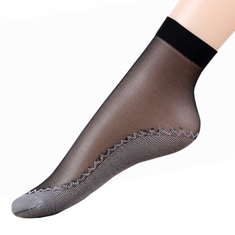 10 pair Art Velvet Silk Womens Socks Soft Non Slip Sole Massage Wicking Slip-Resistant Autumn Sock