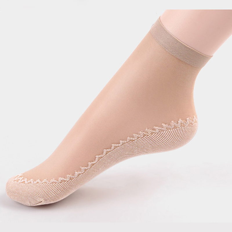 10 pair Art Velvet Silk Womens Socks Soft Non Slip Sole Massage Wicking Slip-Resistant Autumn Sock