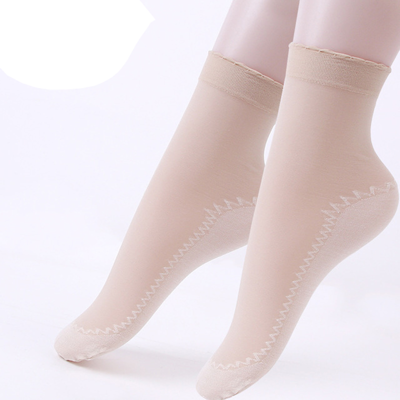 10 pair Art Velvet Silk Womens Socks Soft Non Slip Sole Massage Wicking Slip-Resistant Autumn Sock