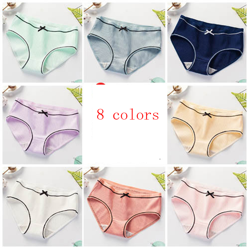 4 Pack Women Soft Briefs Sexy Lingerie  Women&apos;s Panties Underwear Cotton sexy Mid waist