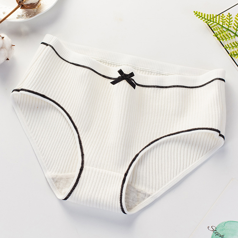 4 Pack Women Soft Briefs Sexy Lingerie  Women&apos;s Panties Underwear Cotton sexy Mid waist