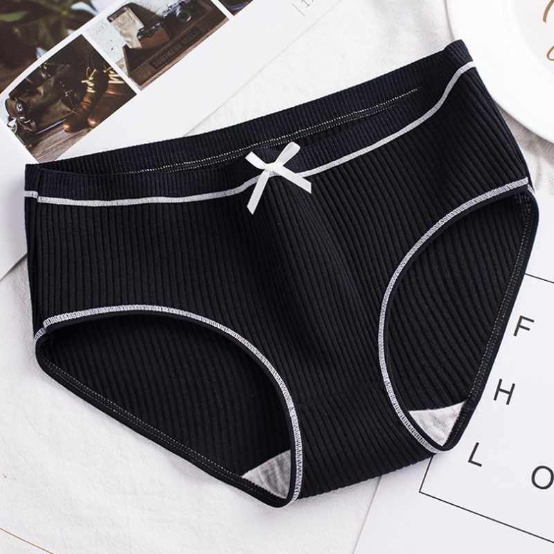 4 Pack Women Soft Briefs Sexy Lingerie  Women&apos;s Panties Underwear Cotton sexy Mid waist