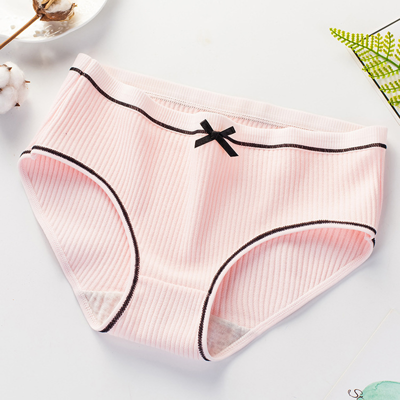 4 Pack Women Soft Briefs Sexy Lingerie  Women&apos;s Panties Underwear Cotton sexy Mid waist