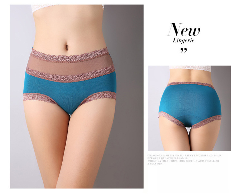 3 pack Women&apos;s High Waist Body Shaper Briefs Panties Lace  Crochet Underwear  Slimming Pants