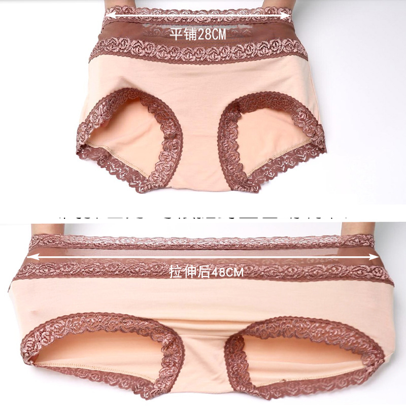 3 pack Women&apos;s High Waist Body Shaper Briefs Panties Lace  Crochet Underwear  Slimming Pants
