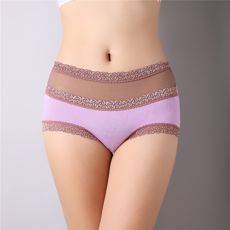 3 pack Women&apos;s High Waist Body Shaper Briefs Panties Lace  Crochet Underwear  Slimming Pants