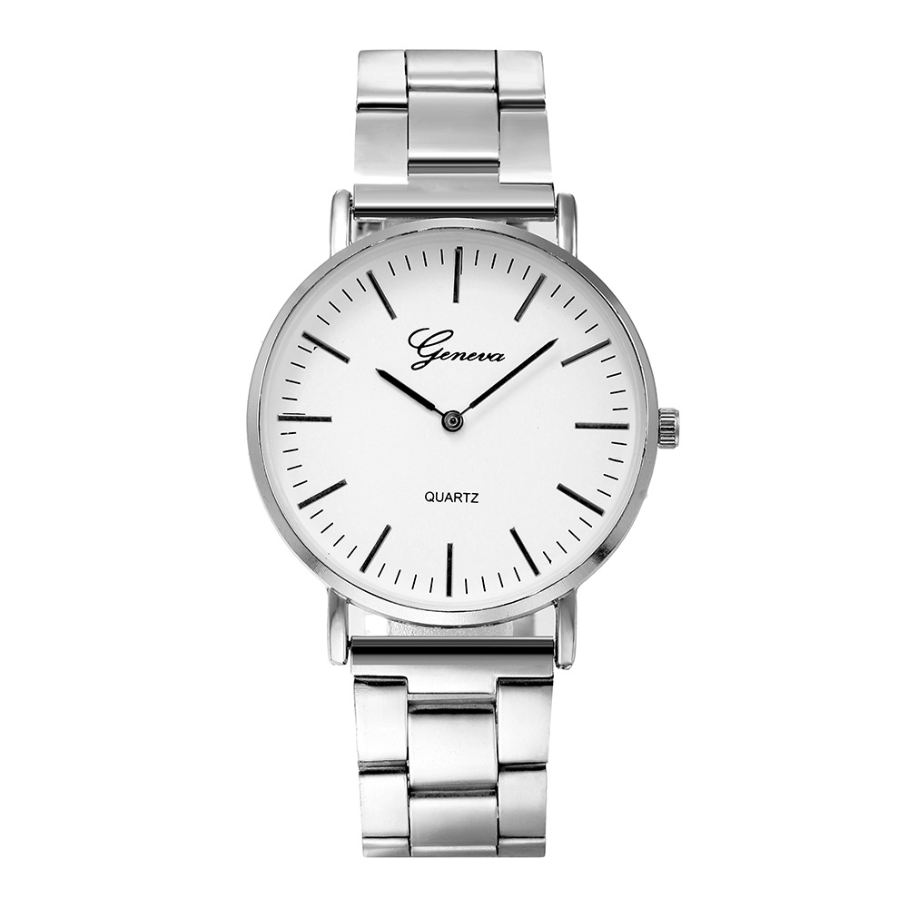 1 Pair Fashion Couple Watch Stainless Steel Waterproof Lovers Classic Quartz Watches