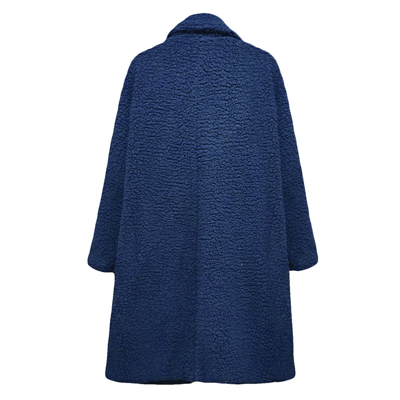 Womens Open Front Cardigan Outerwear Long Sleeve Fuzzy Vest Jacket coat